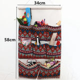 Home Storage & Organization Multilayer Fabric Hanging Storage Bag for Door Wall Wardrobe Dormitory Creative Organizer