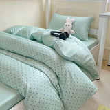 Summer Ice Silk Bedding Set Cooling Washed Silk Polyester Duvet Cover Set And Sheet Star Home Adult Student Linens Queen Full