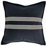 American Luxury Cotton Cushion Cover Geometric Striped Black Thickened Sofa Throw Pillow Cover Decorative Living Room Home Decor