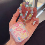 Fresh flowers floral pendant wavy silicone soft wireless bluetooth earphone case for apple airpod pro 2 2nd 1 3 4 colorful cover
