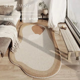 Thicken Washable Floor Mat Home Non-slip Lounge Rug Light Luxury Living Room Decoration Plush Carpet Irregular Rugs for Bedroom