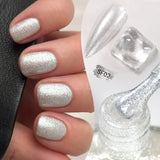 7ml Auroras Glitter Nail Polish No Need of UV/LED Lamp Nail Supplies Vernis White Pink Silver Pearl Effect for Nails