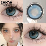 2Pcs New Product Best Selling Contacts Colored Lenses  Blue Green Series Soft Lens