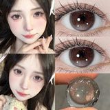 1 Pair Contact Lenses with Degree Colored Pupils Brown Lenses Blue Natural Korean Soft Lenses Fast Shipping