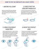 Contact Lenses Natural Look Beauty Pupils Brown Eye Contacts Cosmetic Grey/Blue Lenses for Daily Party