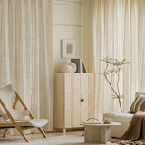 Japanese Log Style Linen Sheer Curtain For Living Room, Dustproof And Heat-Insulating Tulle Curtain For Apartment, Home Curtain