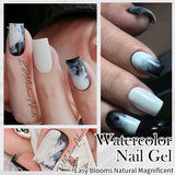 10ml Blossoming Gel Nail Polish Clear Watercolor Spreading Effect Functional Gel Easy To Apply Nail Art Design Home