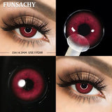 Halloween Makeup Cosplay White Lens Cosplay Contact Lens Beauty Cosmetics Colored Contacts Black Lenses Circle Red Lens