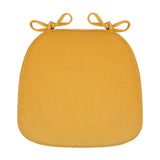 Simple Chair Cushion With Straps Horse Shape Dining Chair Seat Thickened Breathable Cushion Student Horseshoe-shaped Chair Pads