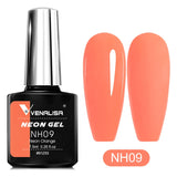 7.5ml Nail Gel Polish Ultra Neon Pink Summer Gorgeous Color Soak Off UV LED Gel Varnish Glitter Lacquer Nail Manicure