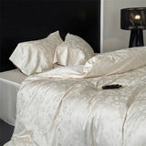 600TC Egyptian Cotton Vintage Jacquard Luxury Bedding Set Single Queen King Size Duvet Cover Flat/Fitted Sheet Pillowcase 3/4Pcs