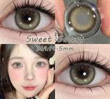 1 Pair Brown Color Contact Lenses for Eyes with Diopters Myopia Lenses Blue Korean Natural Lenses High Quality Lenses
