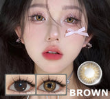 1 Pair Fashion Colored Contact Lenses Korean Brown Contact Lenses High Quality Natural Cosmetic Pupils Lenses Annual