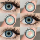 Brown Colored Contact Lenses Gray Beauty Makeup Lenses Fashion Blue Lens Brown Eyes Contacts Yearly Green Eye Lens