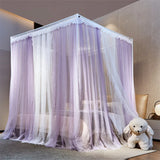 New Summer Pricess Mosquito Net for Home Decor with Bracket Palace Bed Curtain Tent for Girls Canopy 1.2m 1.5m 1.8m 2m Bed