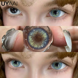 Color Contact Lenses For Eye Brown Lens Green Color Pupils Blue Eyes Contact Makeup Beauty Eye Cosmetics Year