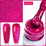 10ml Gold Glitter Gel Nail Polish Crystal Semi Permanent Soak Off UV Gel Varnish Nail Art Manicure Base Top Coat
