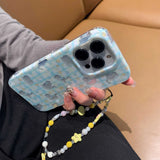 Cute Cat Animal Bracelet Pendant Phone Case For Iphone 15Pro 16ProMax 13 14 15 16 Pro Max 16Pro 13Pro 14Pro Cover Fundas