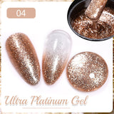 7.5ML Green Crystal Cat Magnetic Gel Nail Polish Shiny Green Glitter Cat Eye Gel For Manicure Soak Off UV Nail Art Varnish