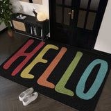 Multi-Style Welcome Door Mat Non-slip Dirt Trapper Absorbent Pad for Home Entryway Front Door & Living Room Decor