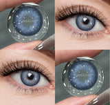 2Pcs Best Selling Contacts Colored Lenses Color Blue Green Grey Series Soft Lens Natural EyeBeauty Pupil Cosmetic Lens