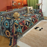 1pc Sofa Towel Ethnic Style Sofa Throw Blanket, With Tassels Couch Covers Four Seasons Universal Living Room Furniture Protector