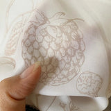 Cream Style Printed Curtains Transparent But Opaque Thick White Gauze Curtain No Punching Self-adhesive Door Curtain Kitchen