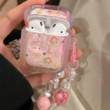 3D Cartoon Cute Rabbit Earphone Case For AirPods 4 3 2 1 Pro2 Cover TPU Headphone Coque For AirPods 4 4th 3rd Pro 2 2nd Cases