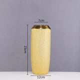 Ceramic Vase Light Luxury Tabletop Hydroponic Flower Arrangement Vases Modern Home Decoration Accessories