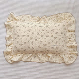 INS Ruffle Edge Gauze 100% Cotton Princess Pillow Case 30X50 48X74cm Breathable Pillowcase Decorative for Home Bedding Bedroom
