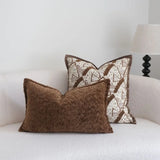 Brown Pillowcase Cotton Jacquard Waist Pillow Case Living Room Sofa Cushion Cover Comfortable Soft Home Hotel Decor Cushion Case
