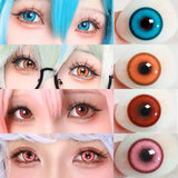 1pair Color Contact Lenses Cosplay Halloween Softlens 14.2mm
