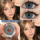 1 Pair Blue Colored Contact Lenses for Eyes Natural Brown Contact Lenses Fashion Lenses Brown Eye Lens Softlenses