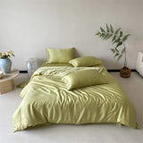 Lyocell Jacquard Soft Silky Cooling Bedding Set Single Double Queen King Duvet Cover Bed Sheet/Fitted Sheet Pillowcases 3/4Pcs