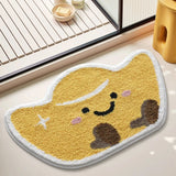 Cute Tufting Fruit Bathroom Mat Soft Tufted Watermelon Pumkin Bedroom Carpet Bedside Rug Floor Non Slip Pad Aesthetic Home Decor