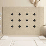 Minimalist Dot Pattern Wire Loop Mat Non-Slip Washable Dirt-Trapping Rug for Entryway Living Room Office