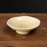 Chinese Style Tea Plate Delicate Cooking Tea in The Oven Afternoon Dim Sum Dried Fruit Plate Ceramic Fruit Plate