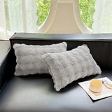 Household new class A rabbit plush pillowcase single milk plush pillowcase 48x74cm, no pillow core