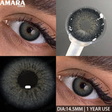 1 Pair Colored Contact Lenses Yearly Use Natural Look Brown Eye Lenses Gray Contact Blue Lenses Green Eye Lenses