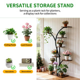 165cm Tall Indoor Plant Stand Metal Plant Flower Display Shelf with Grow Lights Tree-Shaped Plant Rack for Home, Patio