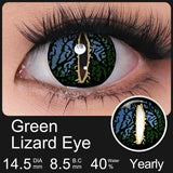 14.5mm Yearly Use Anime Cosplay Contact Lenses Blind Black/White Halloween Contact Lenses Kurama Eye Color Lenses 8.5mm