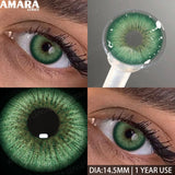 1 Pair Colored Contact Lenses Yearly Use Natural Look Brown Eye Lenses Gray Contact Blue Lenses Green Eye Lenses