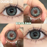 1Pair Color Contact Lenses New Product Lan Cat Sclera Blue Green Lenses Degree Prescription -0.00 to -8.00 Beauty Pupils