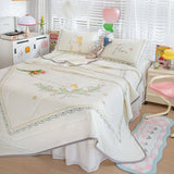 New Latex Summer Mat Summer Quilt Four-Piece Washable Summer Fabric Cooling Mattress Dormitory Soft Seat