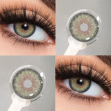 2PCS Colored Contact Lenses for Eyes Natural Blue Contact Lens Brown Pupils Fashion Lenses Eyes Makeup Beauty Yearly