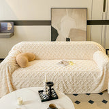 Autumn Taffeta Fleece Sofa Blanket Soft Comfortable Protective Cover for 1-4 Seater Sofas Jacquard Plush Throws Blanket