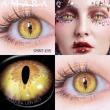 Cosplay Blue Color Contact Lenses for Eyes Yearly Makeup Halloween Beauty Yellow Contact Lenses Eye Cosmetic
