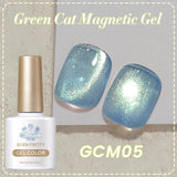 BORN PRETTY 10ml Black Glass Cat Magnetic Gel Nail Polish Ultra Shine Gold Silver Glitter Soak Off UV LED Gel Nail Art Varnish