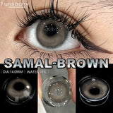 Cosmetics Color Contact Lenses 1pair Brown Color Lens Fashion Lenses Korean Lenses Grow Eye Big Eye Lens Gray Contacts