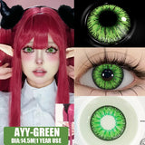 2pcs Cosplay Anime Lenses for Eyes NEBULA Series Makeup Beauty colored Contact lens Anime Accessories  Cosmetic lense